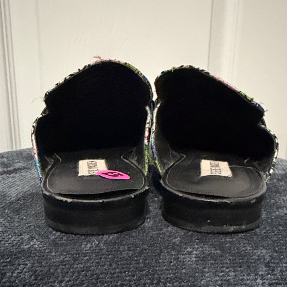 STEVE MADDEN Kera Flat Loafer Mule Elephant Motif Rhinestone Size 8 - Picture 3 of 3